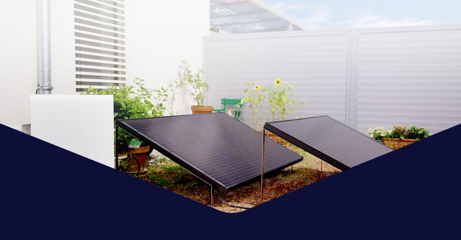 Solaranlage für Garten und Terrasse